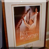 C35. Framed Paul McCartney poster.  